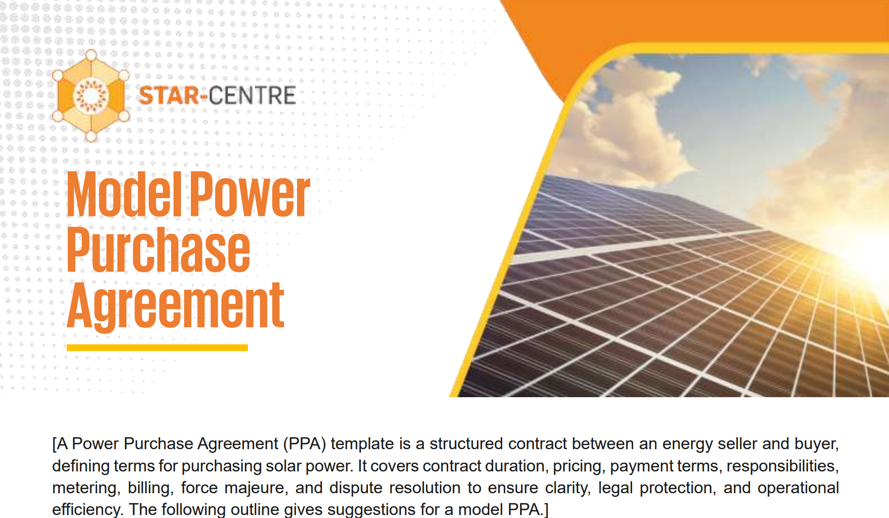On-grid Model Power Purchase Agreement Template