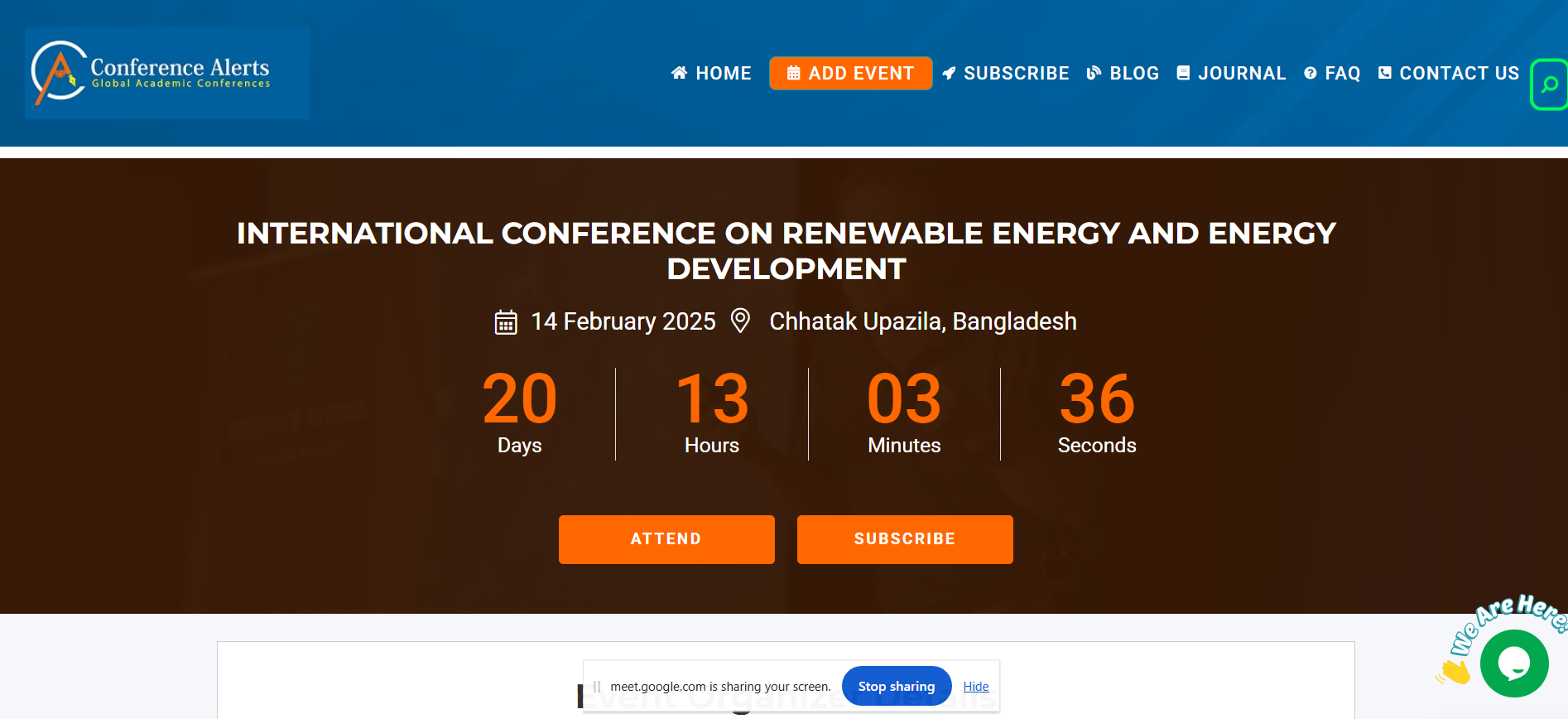 International Conference on Renewable Energy and Energy Development