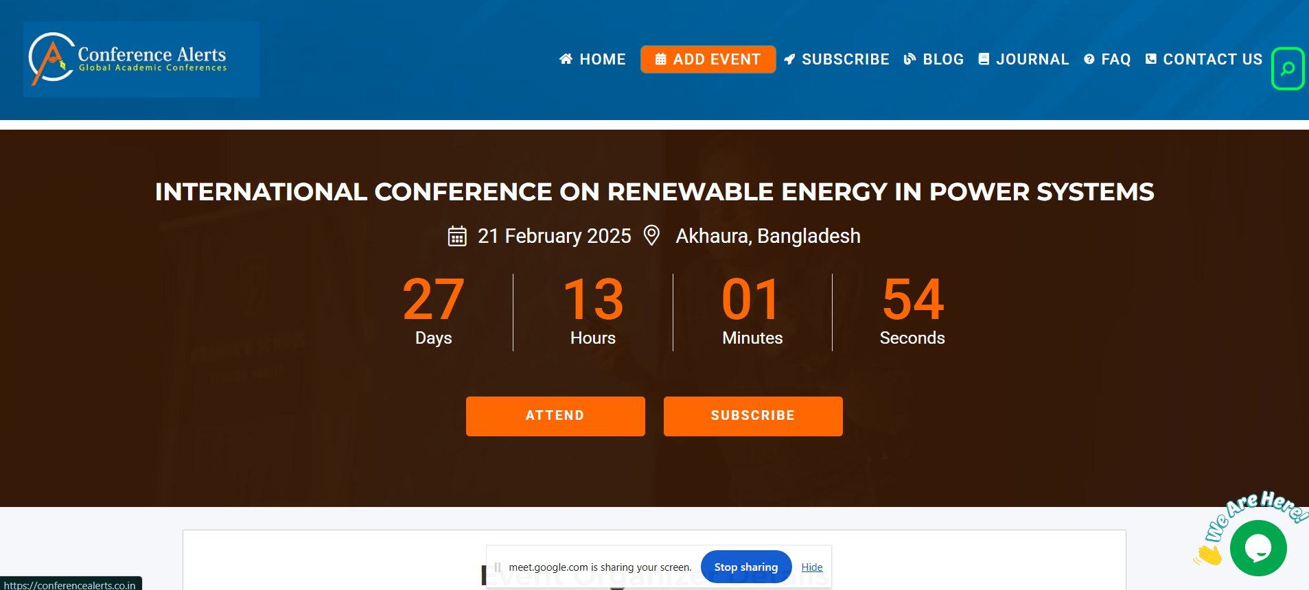 International Conference on Renewable Energy in Power Systems